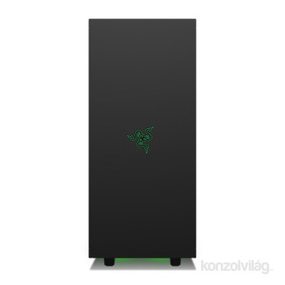 NZXT S340 Mid Tower Razer Edition Fekete (Táp nélküli) ATX ház PC