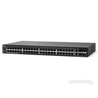 Cisco SG350-52 52port GbE LAN 2x Gigabit SFP 2x SFP/RJ45 Combo port L3 menedzselheto switch PC