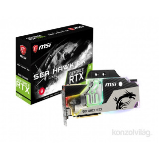 MSI RTX 2080 SEA HAWK EK X nVidia 8GB GDDR6 256bit PCIe videokártya PC