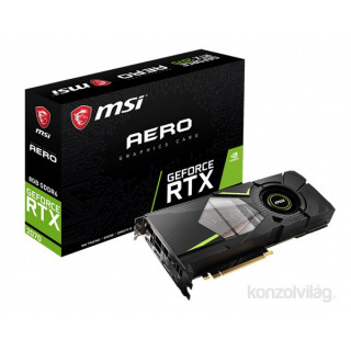 MSI RTX 2070 AERO 8G nVidia 8GB GDDR6 256bit PCIe videokártya PC