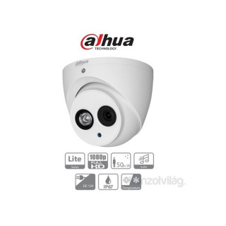 DIGICAM Dahua HAC-HDW1200EM-A kültéri, 2MP, 2,8mm, IR50m, 4in1 HD analóg Turret kamera Fényképezőgépek, kamerák