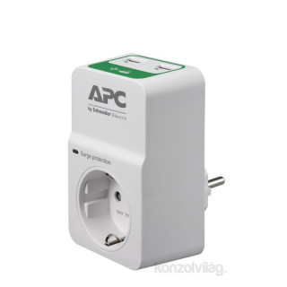 UPS-SP APC PM1WU2-GR SURGE PROTECTOR túlfeszültségvédő 2 USB csatlakozóval PC