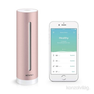 Netatmo Healthy Home Coach okos hőmérséklet, zaj és páratartalom megfigyelő állomás 