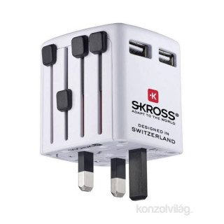 Skross WORLD USB töltő hálózati csatlakozó átalakító PC