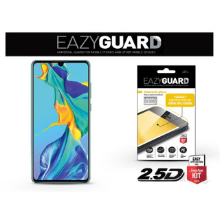 EazyGuard LA-1462 Huawei P30 fekete 2.5D üveg kijelzővédő fólia Mobil