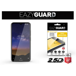 EazyGuard LA-1492 Nokia 2.2 fekete 2.5D üveg kijelzővédő fólia Mobil