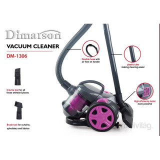 Dimarson DM-1306 lila/szürke porzsák nélküli porszívó 