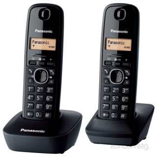 Panasonic KX-TG1612HGH DUO DECT cordless hívóazonosítós telefon Grey PC