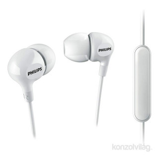 Philips SHE3555WT fehér mikrofonos fülhallgató 