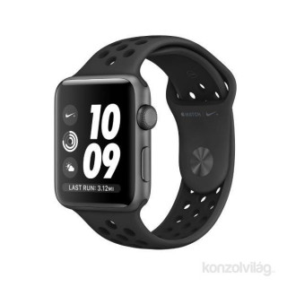 Apple Watch Nike+ Series 3 38mm asztroszürke alumíniumtok, antracitszürke/fekete Nike sportszíjas okosóra 