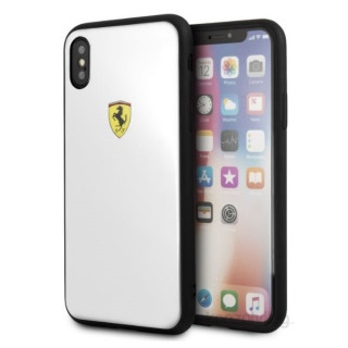 MOBIL-CASE Ferrari On-Track iPhone X fehér logóval akril tok Mobil