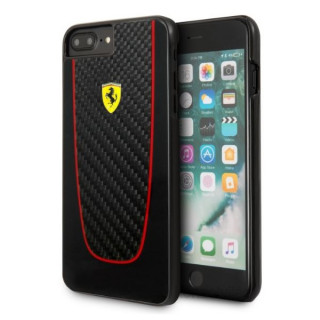 MOBIL-CASE Ferrari SF Pit Stop iPhone 7 Plus valódi karbon kemény fekete tok Mobil