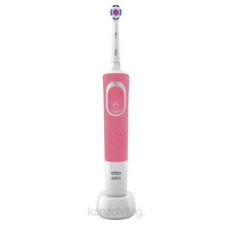 Oral-B D100 Vitality rózsaszín 3D White elektromos fogkefe 