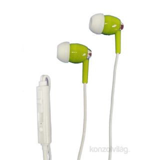 Falcon YM-438 zöld mikrofonos fülhallgató headset 