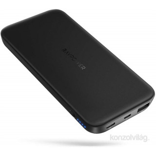 Ravpower RP-PB065 12000 mAh fekete power bank, gyorstöltovel Mobil