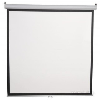 PROJ-SCR Sbox PSA-112 4:3 200x200 cm távirányítható matt fehér elektromos vetítővászon fekete kerettel 