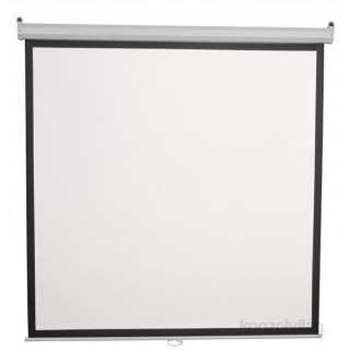 PROJ-SCR Sbox PSA-96 4:3 172x172 cm távirányítható matt fehér elektromos vetítővászon fekete kerettel 