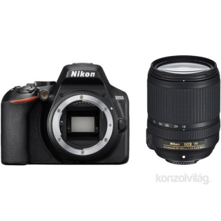 Nikon D3500 + AF-S 18-140 VR kit fekete digitális tükörreflexes fényképezogép Fényképezőgépek, kamerák