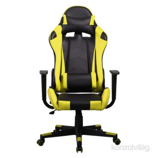 Iris GCH201BC fekete / citromsárga gamer szék 