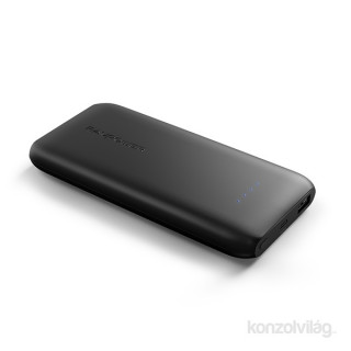 Ravpower RP-PB077 10000 mAh ultravékony, fekete power bank, gyorstöltővel Mobil