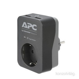 UPS-SP APC PME1WU2B-GR SURGE PROTECTOR fekete túlfeszültségvédő PC