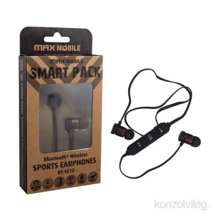 Max Mobile Smart Pack BT-SE10 fekete Bluetooth fülhallgató headset 