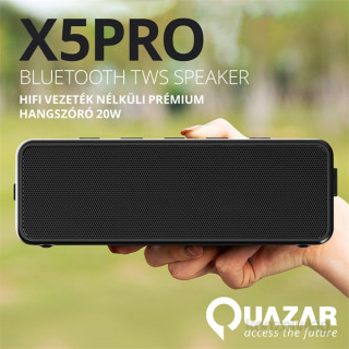 Quazar QZR-SP06-BL X5PRO Bluetooth Speaker Black PC