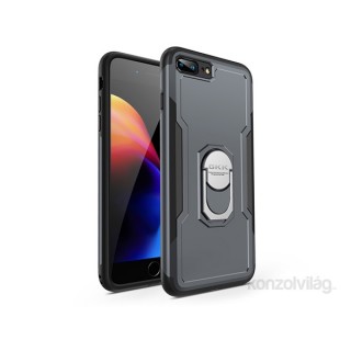 GKK GK0333 ARMOR iPhone 7+/8+ fekete-szürke gyűrűs kitámasztóval ütésálló védőtok Mobil