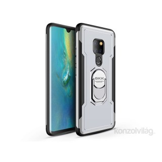 GKK GK0352 ARMOR Huawei MATE 20 fekete-ezüst gyűrűs kitámasztóval ütésálló védőtok Mobil