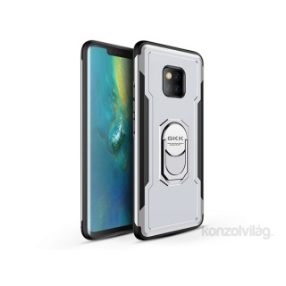 GKK GK0358 ARMOR Huawei MATE 20 Pro fekete-ezüst gyűrűs kitámasztóval ütésálló védőtok Mobil