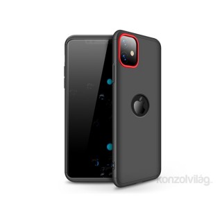 GKK GK0522 3in1 iPhone 11 Logo fekete-piros-eye három részből álló védőtok Mobil