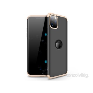 GKK GK0553 3in1 iPhone 11 Pro Logo fekete-arany három részből álló védőtok Mobil