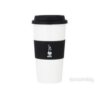 Bialetti "Coffe to go" 400 ml fekete porcelán hordozható kávésbögre Otthon