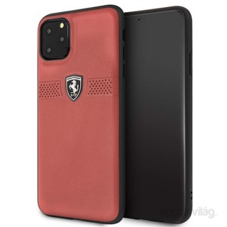 FERRARI Off Track iPhone 11 Pro Max piros szemcsés bőrtok Mobil