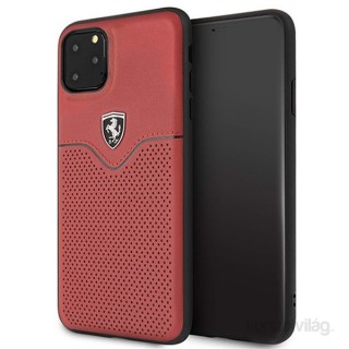 FERRARI Victory iPhone 11 Pro Max piros kemény bőrtok 