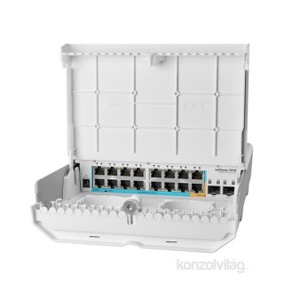 MikroTik netPower 15FR 16xFE LAN 2x SFP port kültéri switch PC