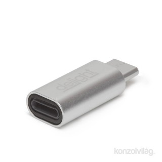 Delight 55448B USB Type-C adapter iPhone Lightning ezüst Mobil