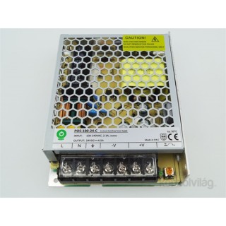 POS POWER POS-100-24-C 24V/4.5A 108W IP20 fém házas LED tápegység PC