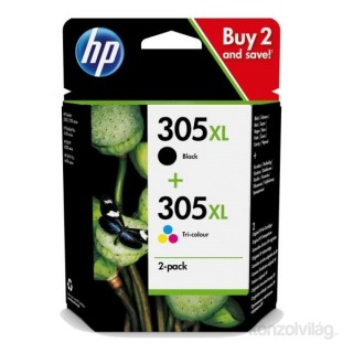 HP 6ZA94AE (305XL) fekete és háromszínű nagykapacítású tintapatron csomag PC