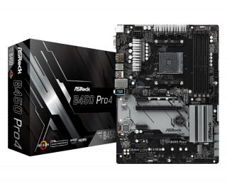 ASRock B450 PRO4 AMD B450 SocketAM4 ATX alaplap 