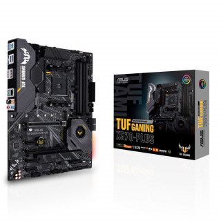 Asus Alaplap - Intel TUF GAMING X570-PLUS AM4 (X570, 4xDDR4 4400MHz, LAN, 8xSATA3, 3x M.2, RAID 4xUSB2.0, 9xUSB3.2) 