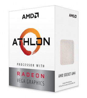 AMD Processzor - Athlon 3000G (3500Mhz 4MBL3 Cache 12nm 35W AM4) BOX PC