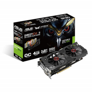 ASUS STRIX-GTX970-DC2OC-4GD5 nVidia 4GB GDDR5 256bit PCIe videokártya PC