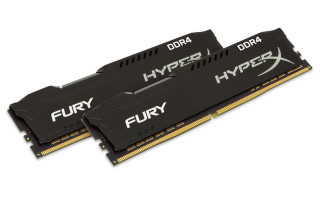 Kingston 8GB/2666MHz DDR-4 HyperX FURY fekete (Kit 2db 4GB) (HX426C15FBK2/8) memória PC