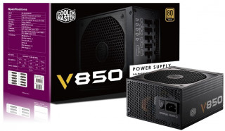 Cooler Master V850 Fully-Modular 850W PFC 12 cm ventillátorral dobozos tápegység PC