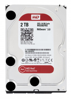 Western Digital Red 2TB 3,5" SATA3 7200RPM 64MB (WD20EFRX) PC