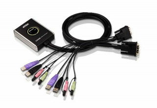 Aten CS682-AT 2 portos USB2.0 DVI KVM switch PC