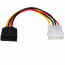 Akyga AK-CA-17 Molex Power 4pin -> SATA Power M/F adapter 0.15m thumbnail