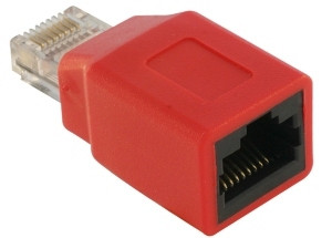 DeLock RJ45 Crossover Adapter male > jack PC