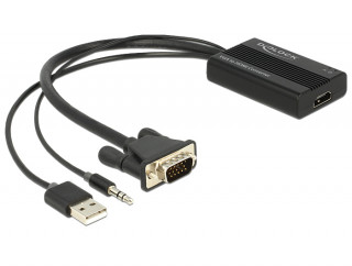 DeLock VGA to HDMI Adapter with Audio PC